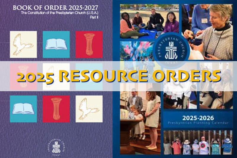 Book of Order & Planning Calendar Orders