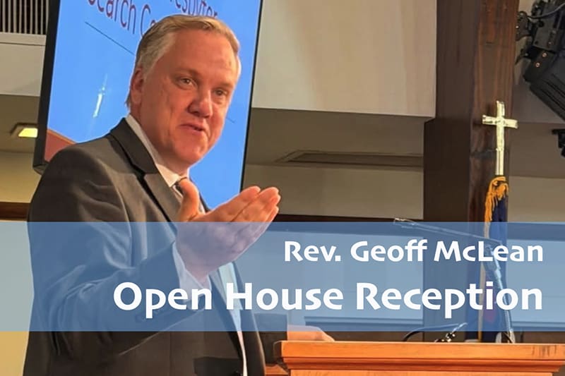 June 15 | Rev. Geoff McLean Open House Reception